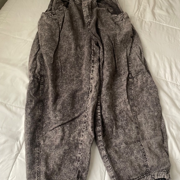 *SOLD* Free People High Road Washed Pull-On Barrel Pants - Picture 4 of 6